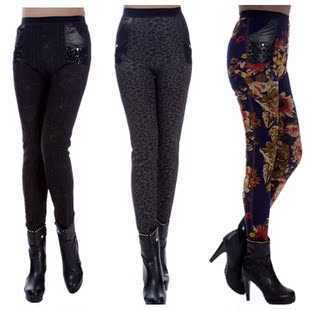 批发采购打底裤-冬款妈妈裤 加绒加厚打底裤 中