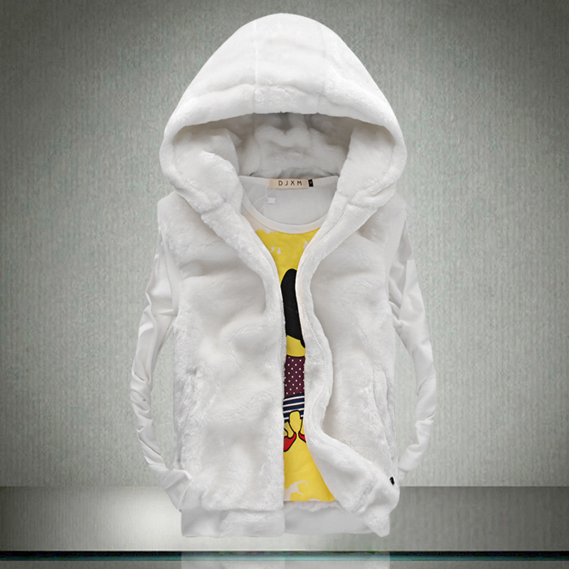 男装 2014冬装连帽毛棉<em>马甲青少年加肥</em>加大码