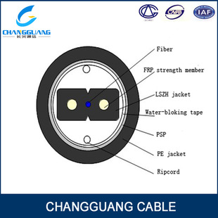 光缆-室内普通蝶形引入光缆GJXFHA 管道皮线