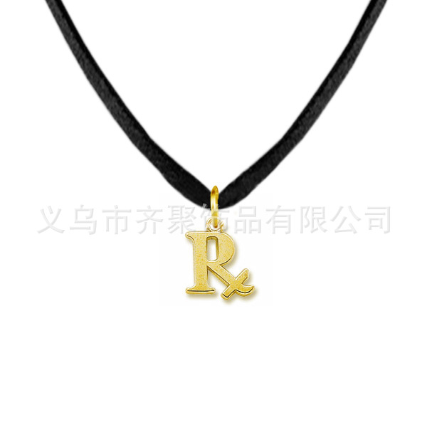 镀金古希腊语言项链 外贸礼品直销 希腊语言混款混批 现货供应