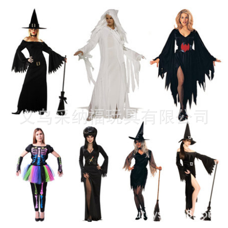 cosplay<em>服装</em>万圣节成人<em>服装</em> 巫婆装扮 巫婆套装
