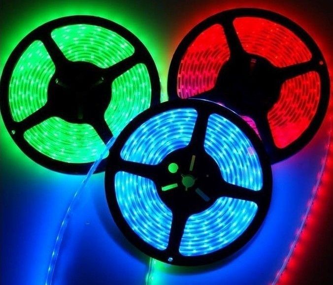 厂销红绿蓝黄5050防水LED灯条、5050防水L