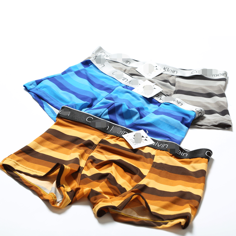 外贸原单C家经典款 <em>冰丝内裤男</em>平角内裤 舒适