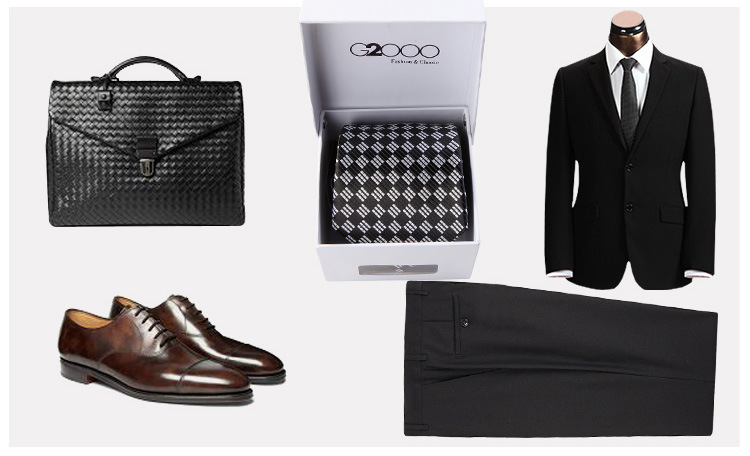 G2000黑白格领带_03