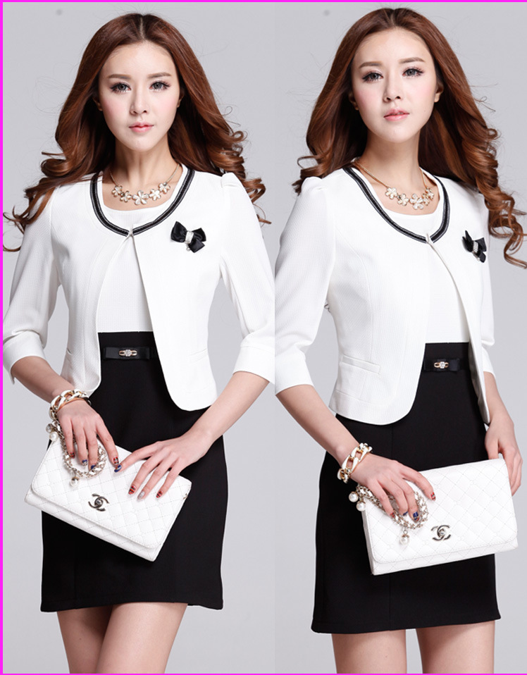 【2014春季女装韩版修身<em>无袖</em>纯色<em>连衣裙开衫</em>