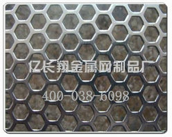不銹鋼六角沖孔網201261019534132540