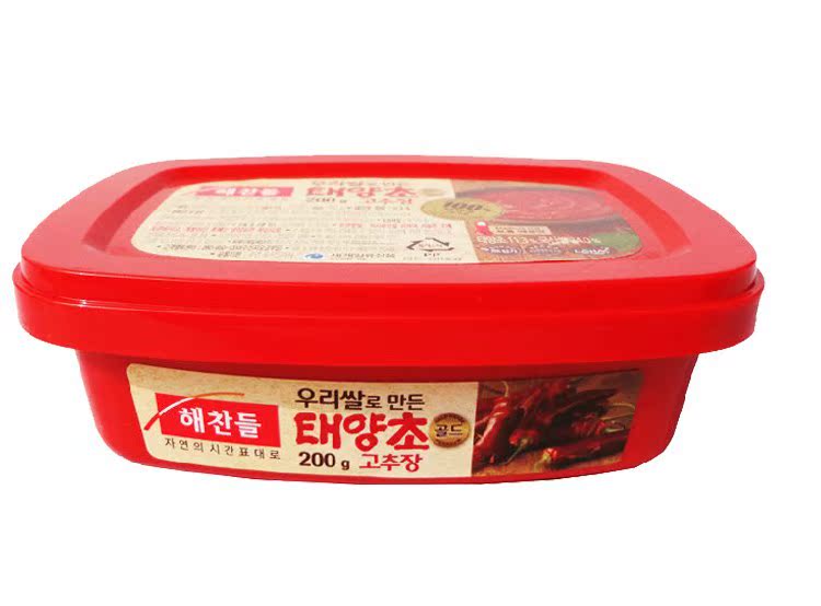 【韩国进口 好餐得辣椒酱 拌饭酱 盒装200g,整