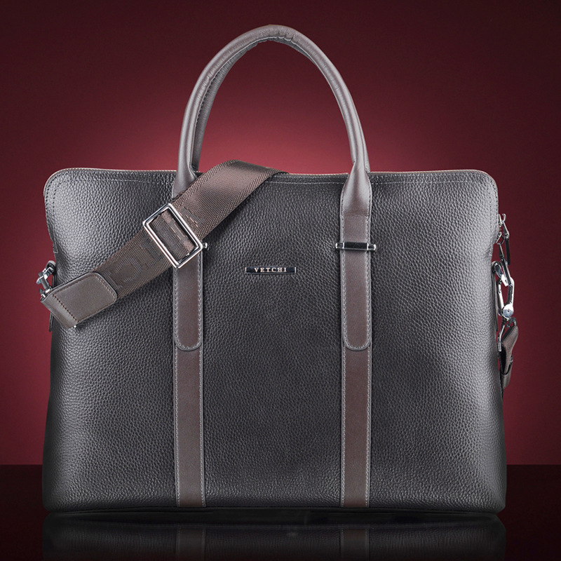 头层牛皮 真皮纯皮手提包 品牌公文包 新款男士