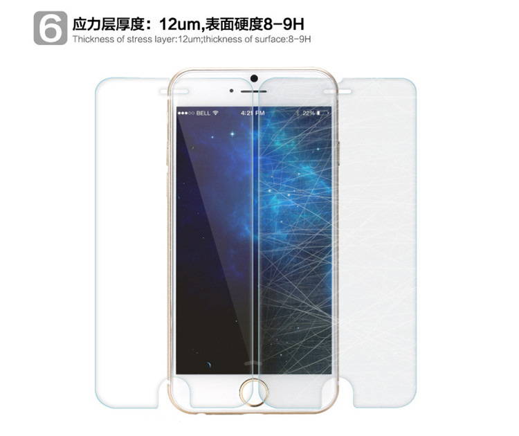 厂家直销iphone6手机钢化玻璃膜 iphone6钢化玻璃保护膜批发