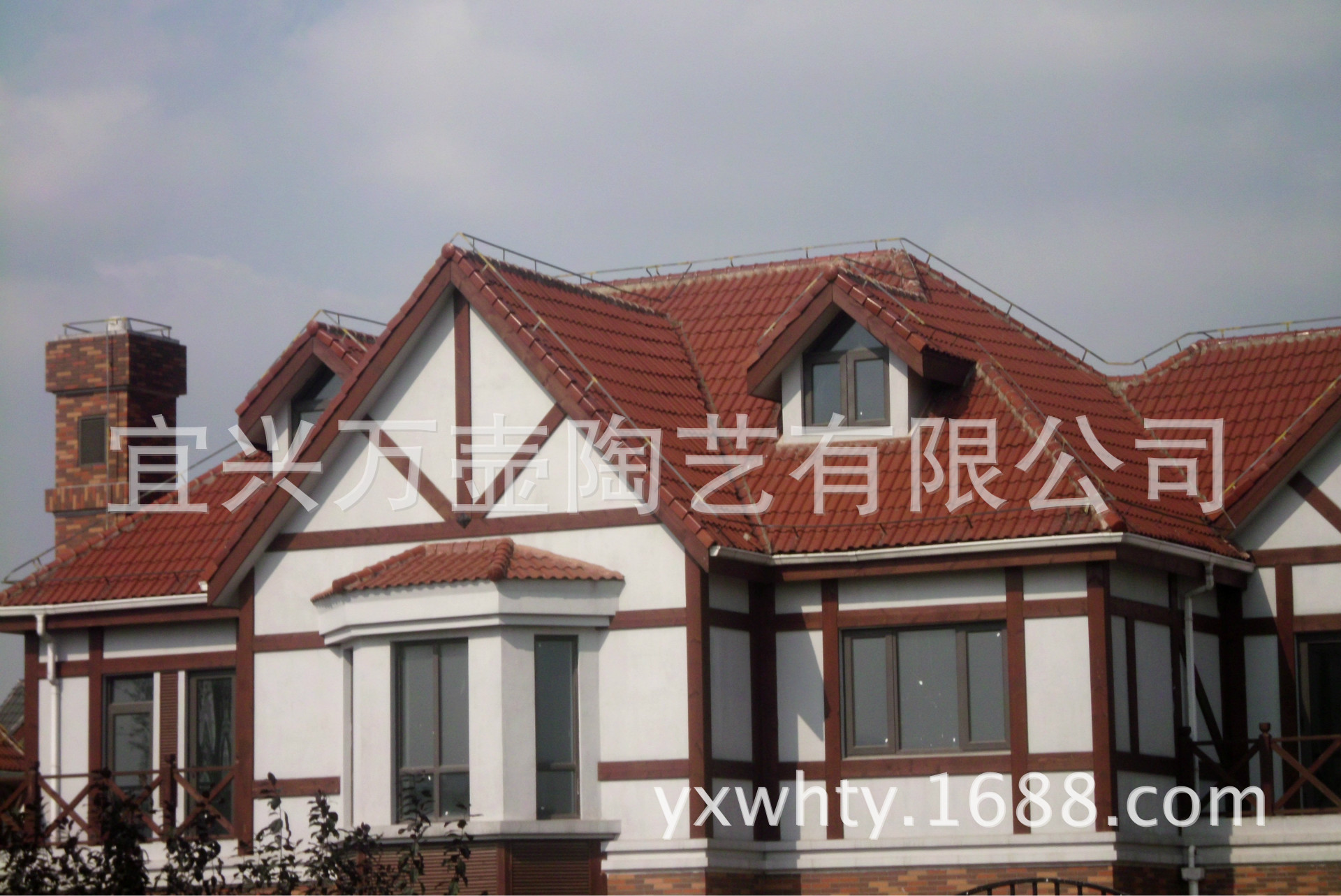 厂家a型连锁瓦,宜兴琉璃瓦,陶瓷瓦, 别墅瓦