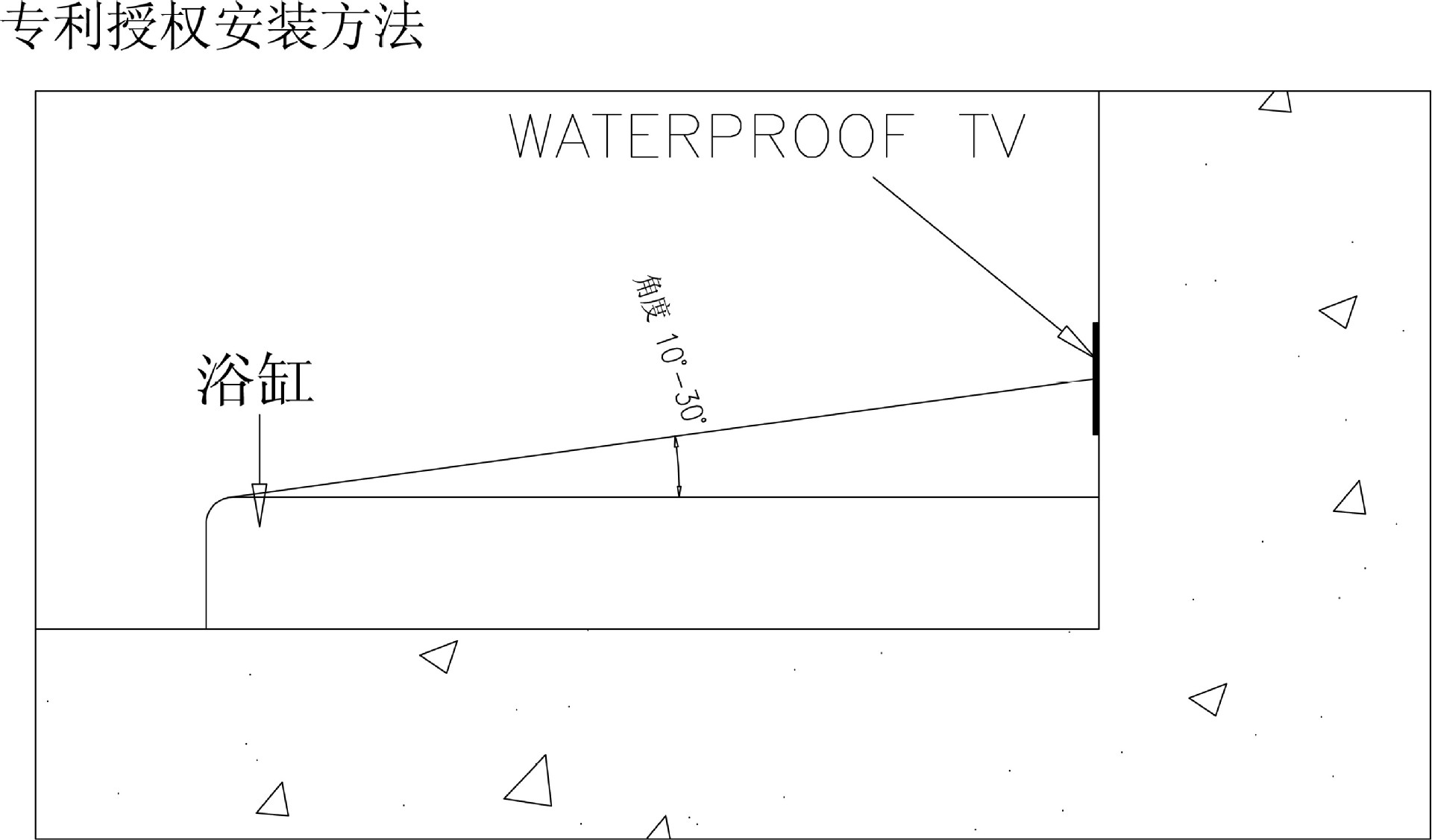 浴室电视安装示意1-3