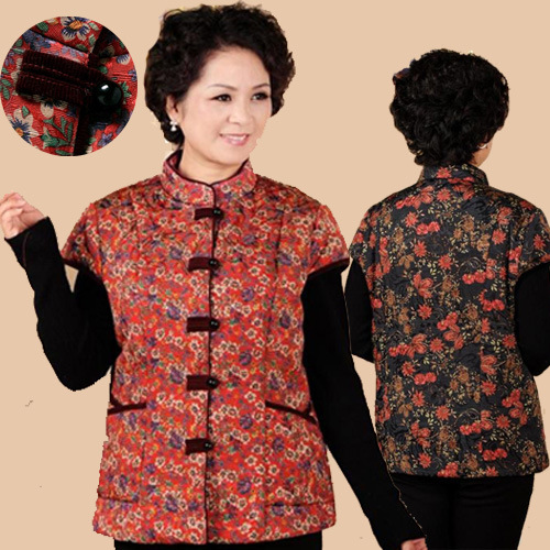 2014春装中老年女装<em>马甲妈妈</em>装<em>马夹</em>中年女装