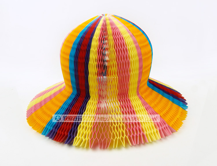【创意太阳帽】魔术花瓶帽批发 百变纸帽子遮阳帽 旅游景区热卖
