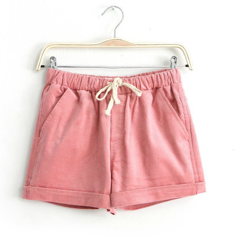 2014春夏新款女装<em>批发</em> <em>灯芯绒短裤</em> 4色 图片_