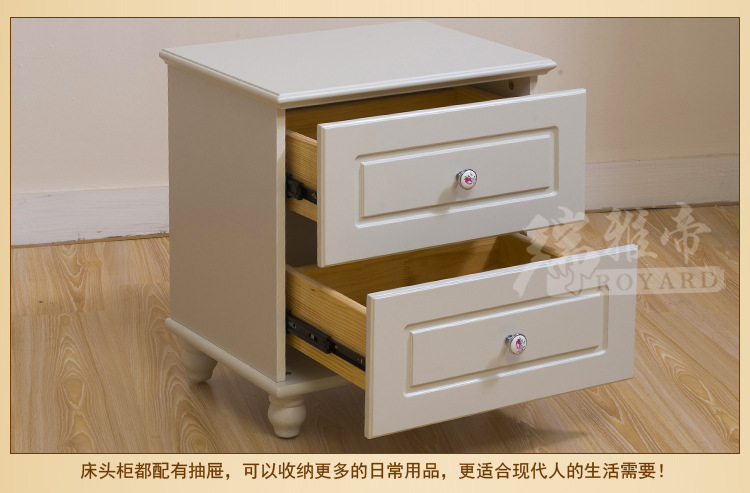 特价批发实木储物韩式床头象牙白特惠 产品质量保证