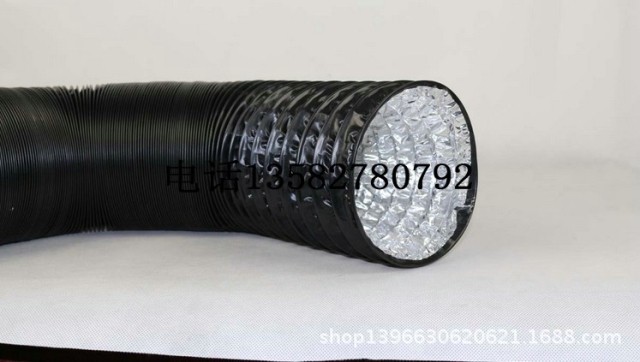 风管-pvc铝箔复合黑色软管\/可定做-风管尽在阿