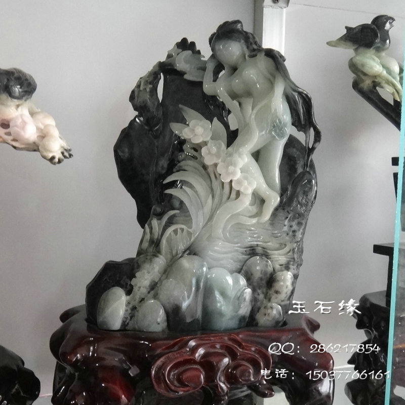 南阳独山玉美女玉石美女乳头图片摆件玉器摆件v美女加图片