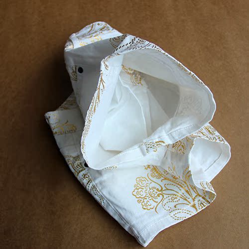 新款女士<em>白色牛仔短裤</em> 刺绣小熊 <em>外贸原单</em>韩版