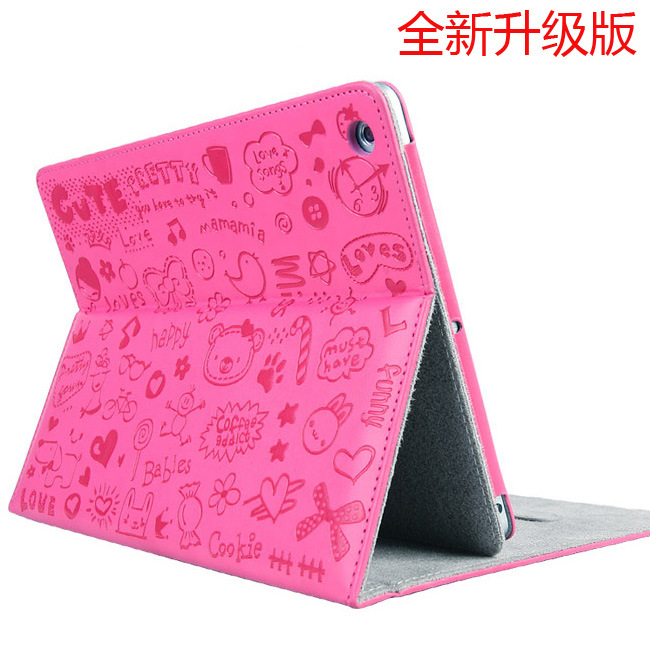 蘋果ipad5保護套 小魔女ipad air皮套 休眠卡通ipad保護套子工廠,批發,進口,代購