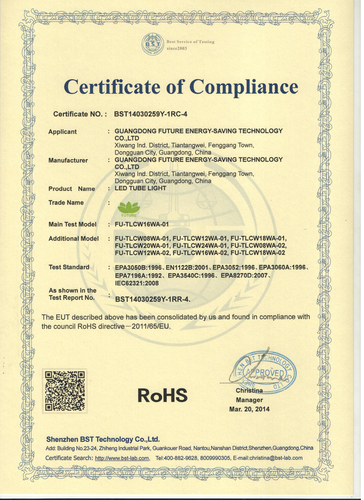 Tube Light-ROHS