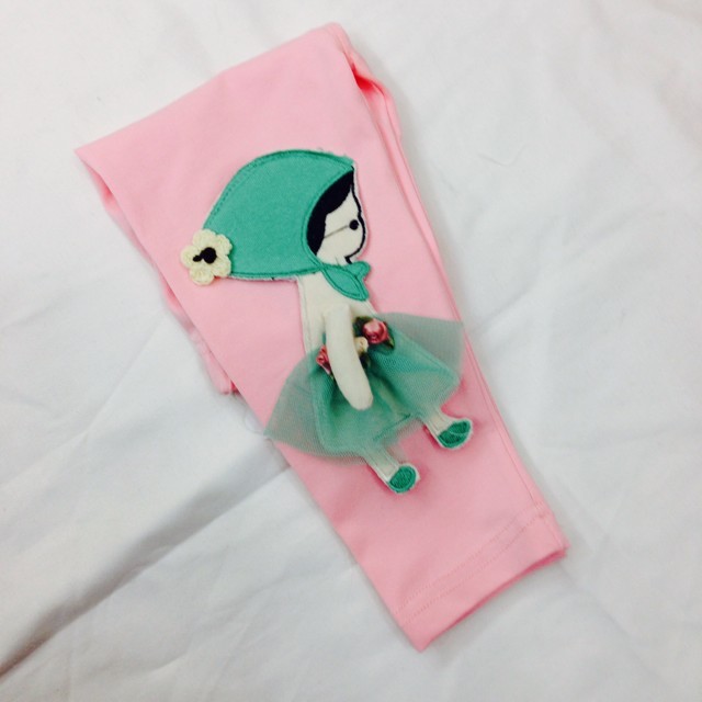春款童装 韩版<em>女童打底裤</em> 儿童全棉糖果色打底