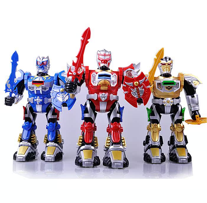 大业多功能铠甲勇士红遥控机器人故事机讲故事