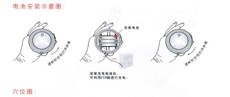 水波浪迷你按摩器