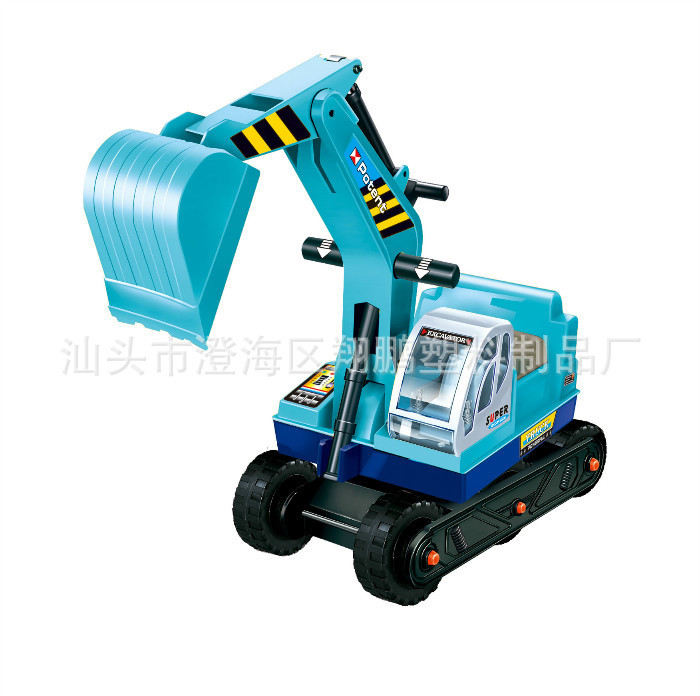 乐美玩具】乘用挖掘机 童车玩具 儿童仿真车玩