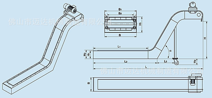 厂家定做机床排屑机  链板排屑机 供货及时 量大优惠 一件起批