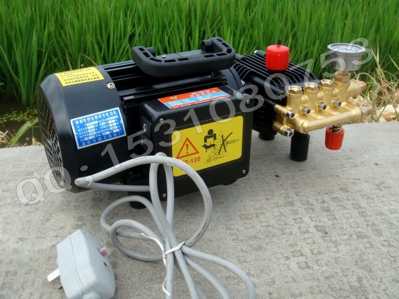 农用220v电动喷雾器打药机/园林自吸抽水灌溉高压三缸柱塞泵