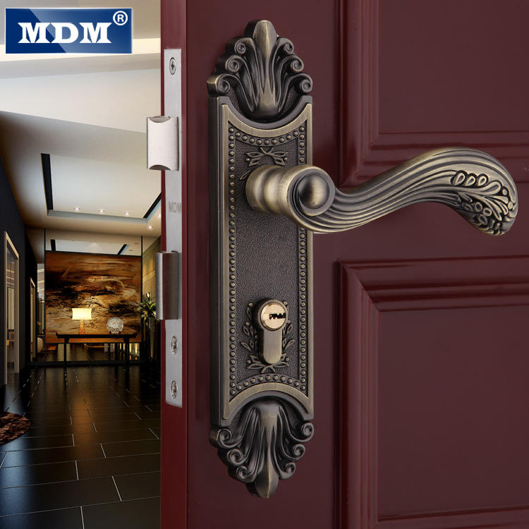 MDM 五金门锁欧式门锁室内房门把手锁具 卧室