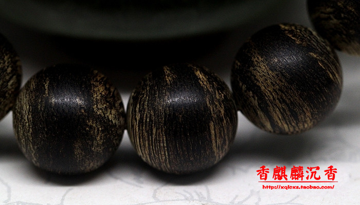 绝版收藏 沉水级汶莱老料佛珠手串16mm
