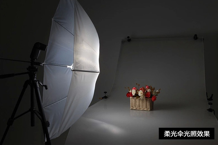 其他摄影器材-43寸专业柔光伞 直径109cm 白色透光 可插摄影灯闪光灯-其他