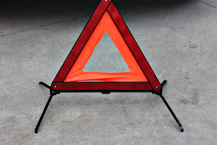 汽车三角架三角架警示牌盒装yk-6车用反光停车警示架三脚架可折叠