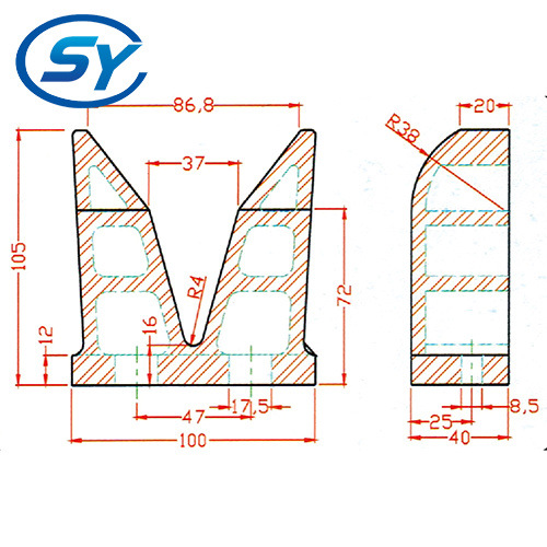 小V型座SY-648图纸