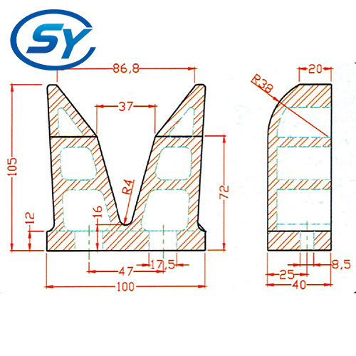 小V型座SY-648圖紙