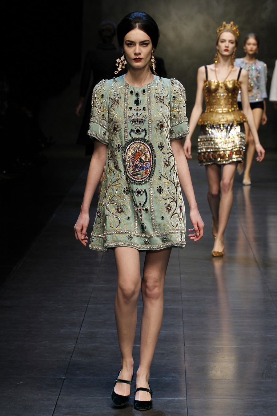 <em>欧洲</em>站2014欧美<em>大牌</em>春夏新款<em>女装</em>连衣裙高端