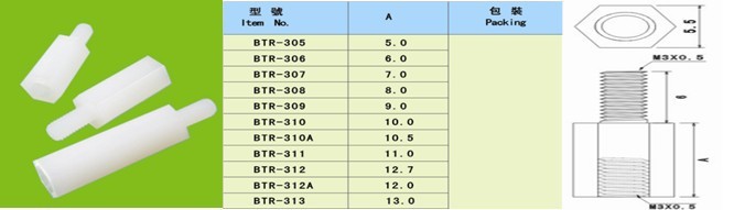 隔離柱六角 間隔柱圓體 PCB板隔離柱間隔柱