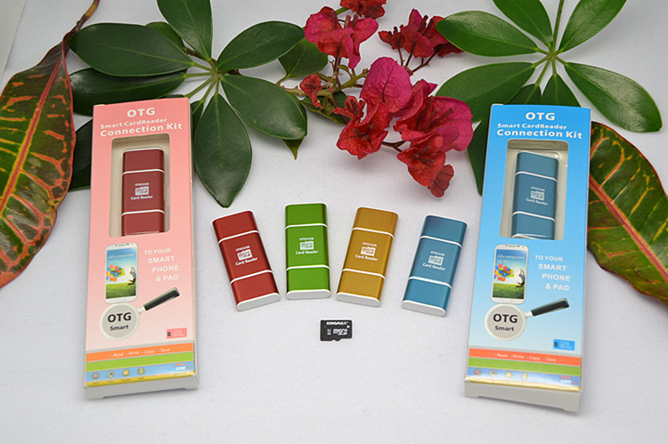 读卡器-旋转OTG手机读卡器 SD\/TF 二合一 电脑