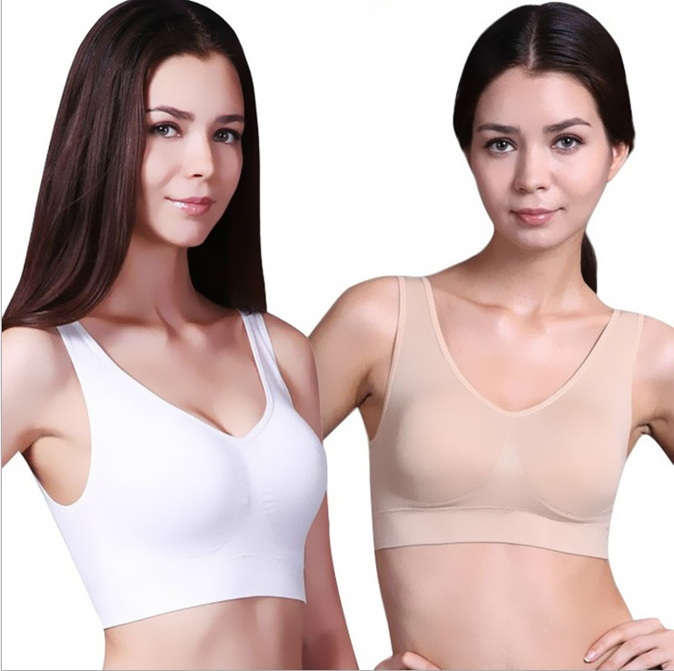 佳美婷 无钢圈<em>文胸</em>运动<em>内衣</em>女士纯色<em>无缝</em>无痕