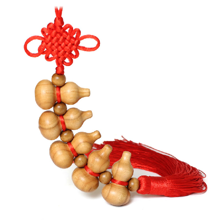 冲腾 桃木五葫芦串挂件镇宅化煞开运解灾保平