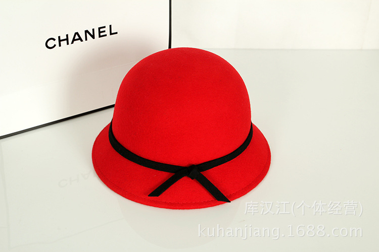 批发采购帽子-儿童羊毛帽子秋冬款 韩版女童盆