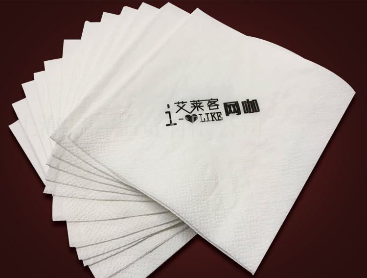 抽纸方形印花餐巾纸批发中空230*230纸巾饭店快餐店酒店特价印字
