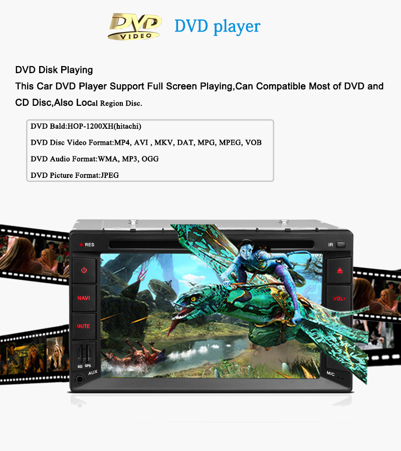 2615MX 6.2寸固定面板通用车载