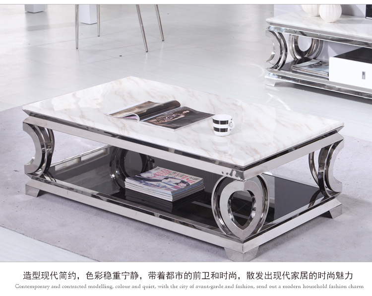 【佳优】不锈钢大理石 615高档茶几 专业生产 优质耐用 厂家直销