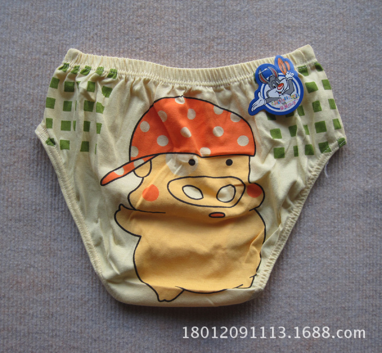 童<em>内衣内裤</em>-2014新款<em>光头强</em>卡通纯棉男童三角