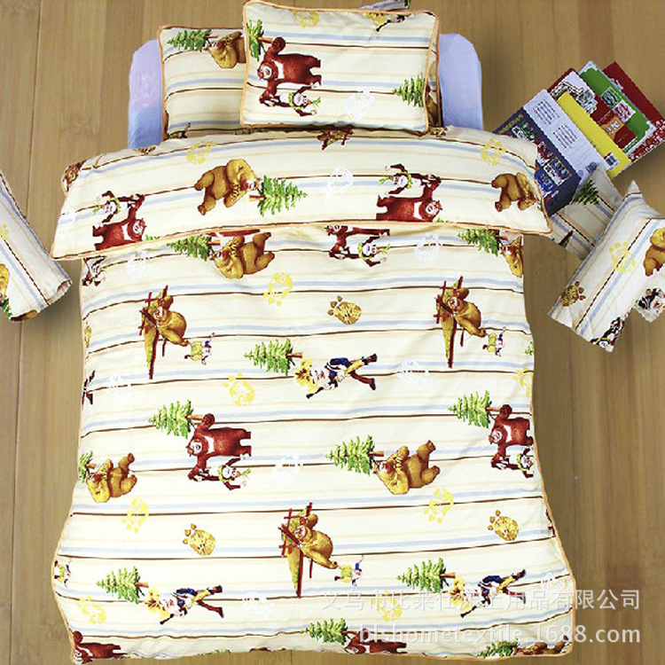 儿童被双胆子母被2合1 幼儿园儿童被子宝宝幼儿四季被