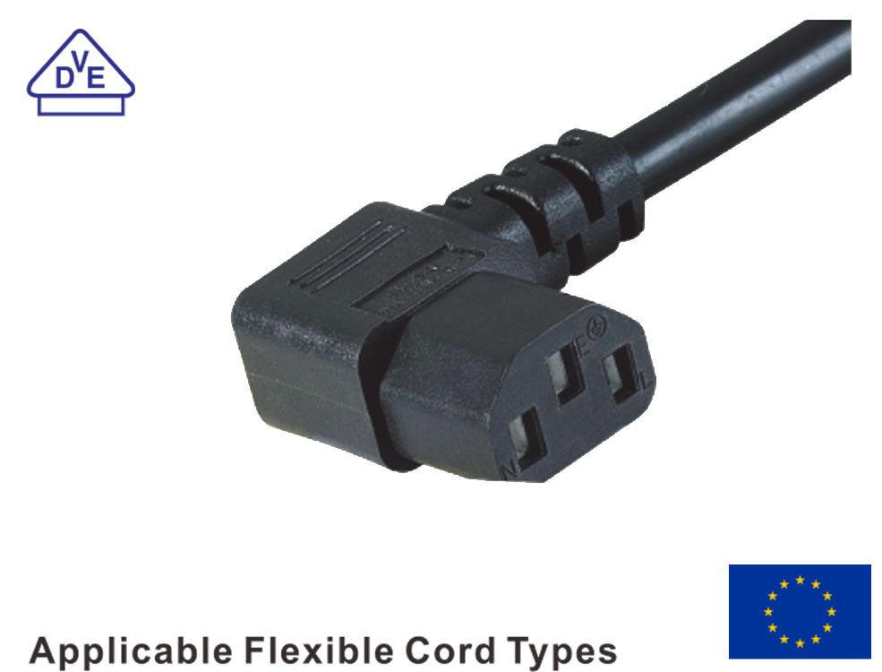 家供应IEC60320 C13 连接器UL插头电源线90