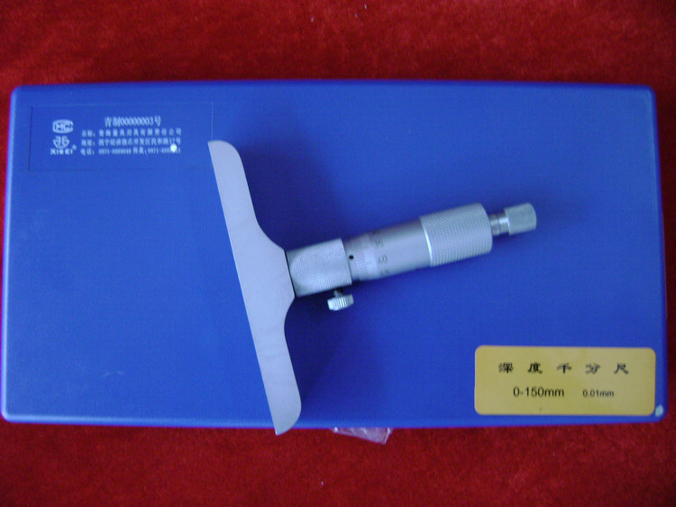 经销批发青量深度杠杆千分尺0-150mm 图片