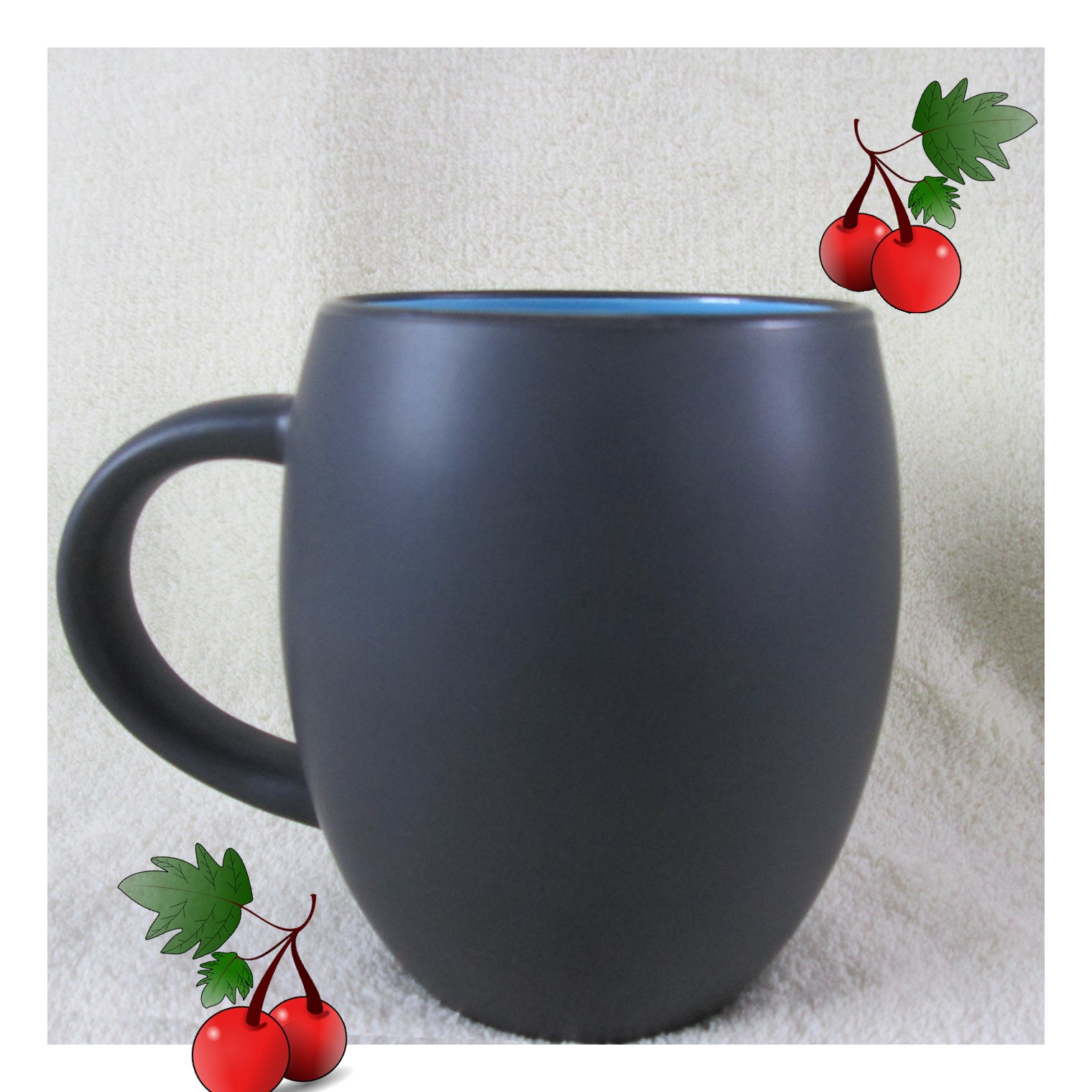 【定制生产500ml大容量鼓肚子色釉大茶杯啤酒